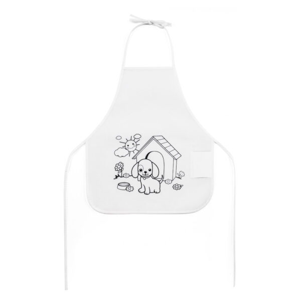 Avental Infantil pra Colorir e Giz de Cera Non-woven Sg43895 - Image 4