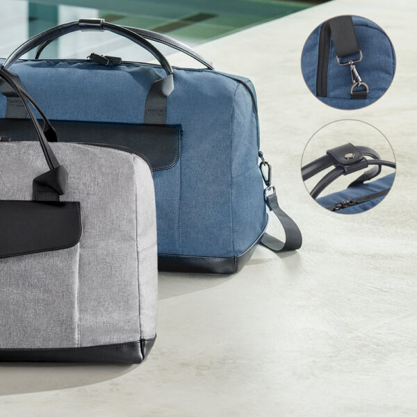 Bolsa Executiva Viagem Nylon e Couro Sintético Sg12529