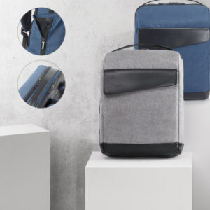 Mochila Notebook Nylon e Couro Sintético Sg18629