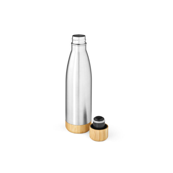 Garrafa Squeeze Térmica Inox e Bambu 550ml Sg63349 - Image 4