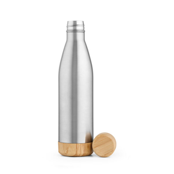 Garrafa Squeeze Térmica Inox e Bambu 800ml Sg73349 - Image 3