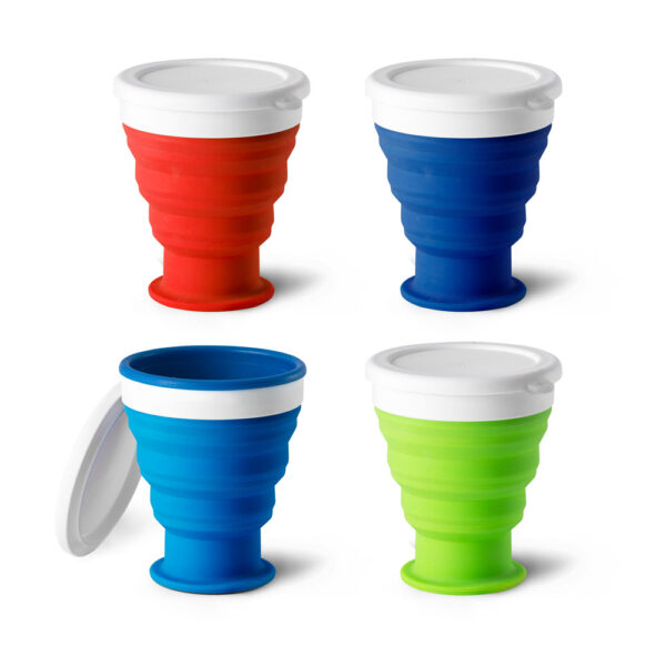 Copo Retratil 240ml Silicone Sg59649