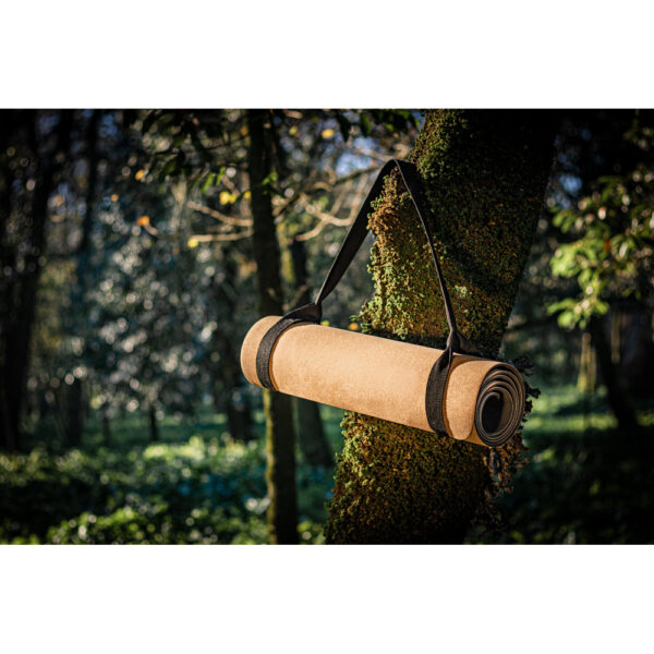 Fitness Tapete para Ginástica Yoga e Pilates em Cortiça com Bolsa Sg83189 - Image 9