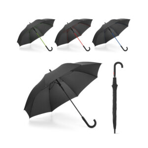 Guarda-chuva Poliéster Pongee Vareta Colorida Fibra de Vidro Cabo Revestido Borracha Sg54199