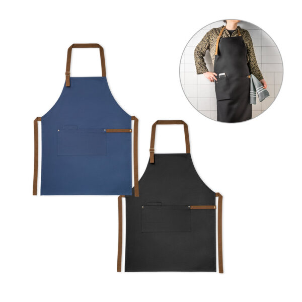 Avental em Algodão Canvas com 3 Bolsos Sg31899