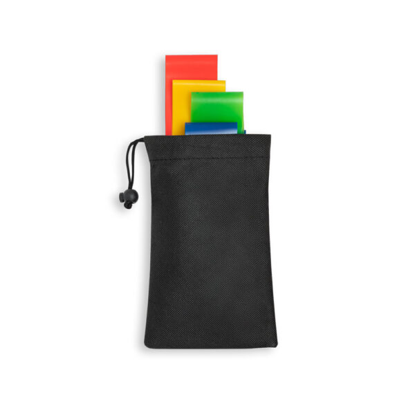 Fitness Kit 4 Bandas Elásticas de Ginástica Nível de resistência diferentes com Bolsa Sg07999 - Image 2
