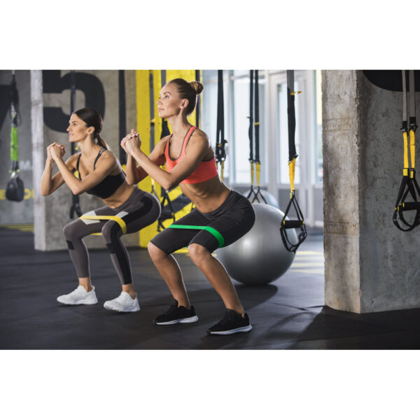 Fitness Kit 4 Bandas Elásticas de Ginástica Nível de resistência diferentes com Bolsa Sg07999 - Image 9