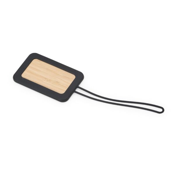 Tag Identificador de Bagagem Bambu e Silicone S80010 - Image 4