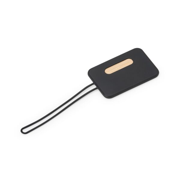Tag Identificador de Bagagem Bambu e Silicone S80010 - Image 3