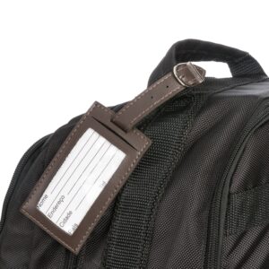 Tag Identificador de Bagagem Couro Sintético S09731