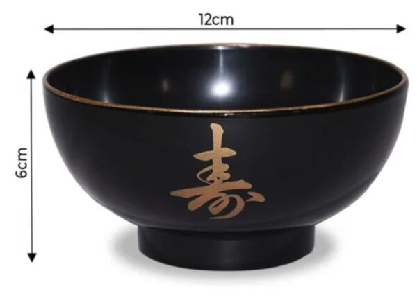Tigela Cumbuca Bowl Japonesa 360ml Oriental Ideograma Japonês com Hashi Sjapa - Image 8