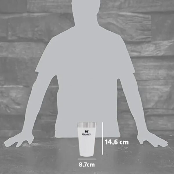 Copo Térmico Cerveja Stanley Original 473ml Aço Inox18/8 livre de BPA Isolado à vácuo parede dupla Sstanley - Image 6