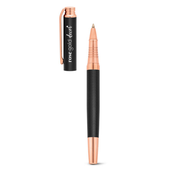Caneta Executiva Luxo Roller Suave Relevo Escrita Preto Estojo Presente Sg74118 - Image 3