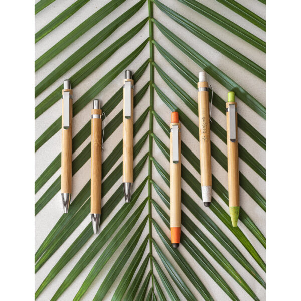 Conjunto Executivo Caneta e Lapiseira Bambu com Estojo Kraft Sg16218 - Image 6