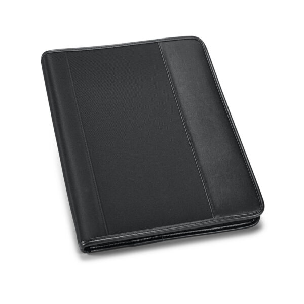 Pasta Executiva A4 Couro Sintético e Microfibra 4 Argolas e Caderno 40 Folhas e Ziper Sg85029 - Image 3
