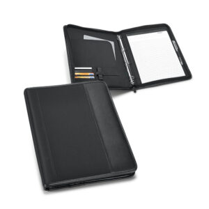 Pasta Executiva A4 Couro Sintético e Microfibra 4 Argolas e Caderno 40 Folhas e Ziper Sg85029