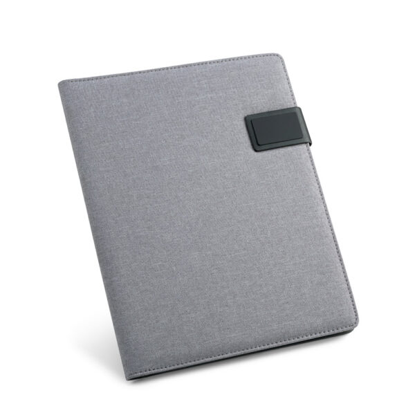 Pasta Executiva A4 Linho e Couro Sintético Placa Metal e Caderno 40 Folhas Fecho Magnético Sg76029 - Image 6