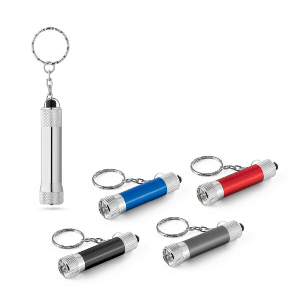 Chaveiro Lanterna 3 Luzes LEDs Aluminio Sg14139