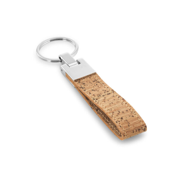 Chaveiro Executivo Metal e Cortiça com Estojo Presente Kraft Sg54139 - Image 2