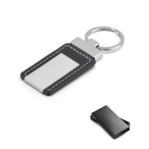 Chaveiro Executivo Couro Sintético e Metal com Estojo Presente Sg65139