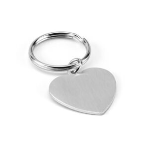 Chaveiro Miniatura Formato Coração em Aluminio Sg95139