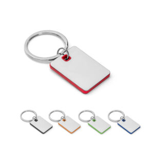 Chaveiro Metal e ABS Retangular Sg27339