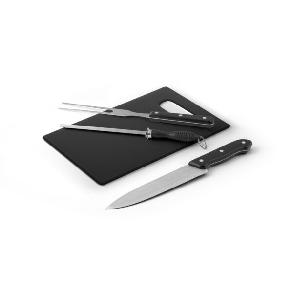 Kit Churrasco 3 Peças Inox Tábua e Estojo Nylon Sg20149 - Image 2