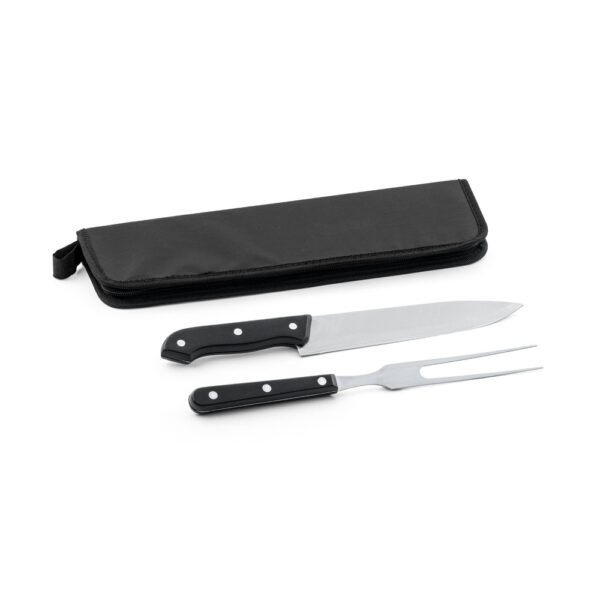 Kit Churrasco 2 Peças Inox com Estojo Nylon Sg73149 - Image 2