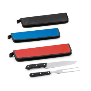 Kit Churrasco 2 Peças Inox com Estojo Nylon Sg73149