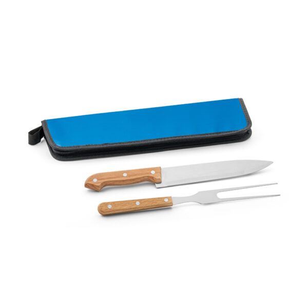 Kit Churrasco 2 Peças Inox e Madeira com Estojo Nylon Sg83149 - Image 4