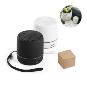 Caixa de Som Portátil USB com Led em ABS com Caixa Presente Sg79079