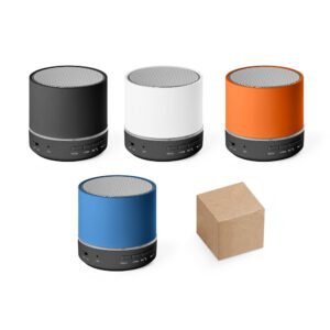 Caixa de Som Portátil USB com Microfone ABS com Caixa Presente Sg67179