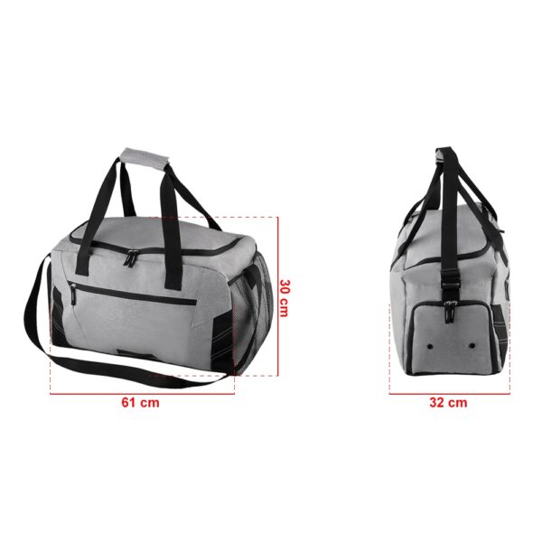 Bolsa Esportiva Poliéster com Bolso Telado Porta Tenis S44041 - Image 2