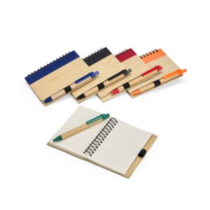 Caderno de Anotações com Caneta Bambu S73981