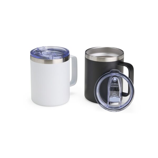 Caneca de Café 350ml Térmica Inox Parede Dupla Tampa Acrilica Sb16060