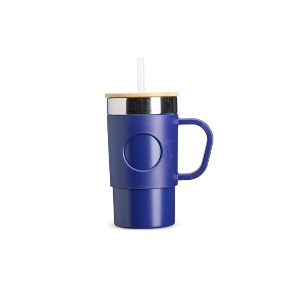 Caneca Térmica 400ml Inox Tampa Bambu S43981 - Image 2