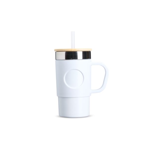 Caneca Térmica 400ml Inox Tampa Bambu S43981 - Image 3