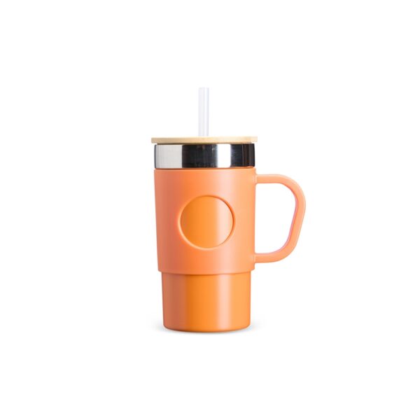 Caneca Térmica 400ml Inox Tampa Bambu S43981 - Image 4