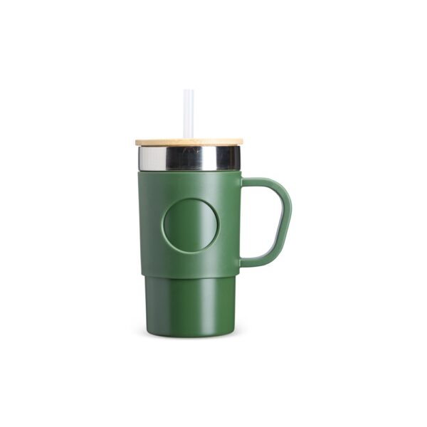 Caneca Térmica 400ml Inox Tampa Bambu S43981 - Image 5