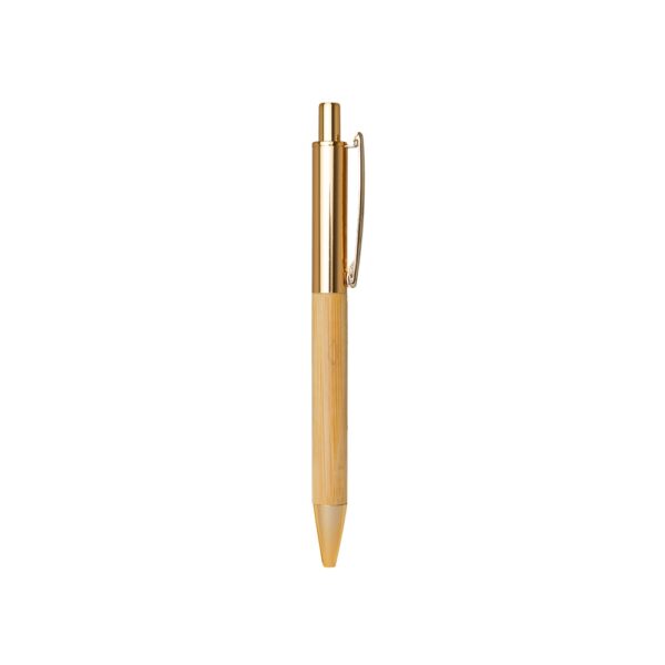 Caneta Executiva Clique Metal e Bambu S95051 - Image 2