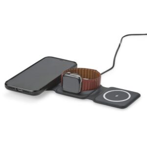 Carregador de Celular USB 3 em 1 Via Indução Carrega 3 dispositivos ao mesmo tempo Celular, Apple Watch e Case de Fone S89280