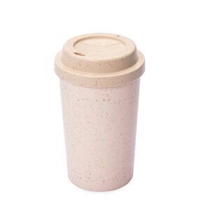 Copo de Café 350ml Fibra de Arroz com Tampa e Bocal S54251