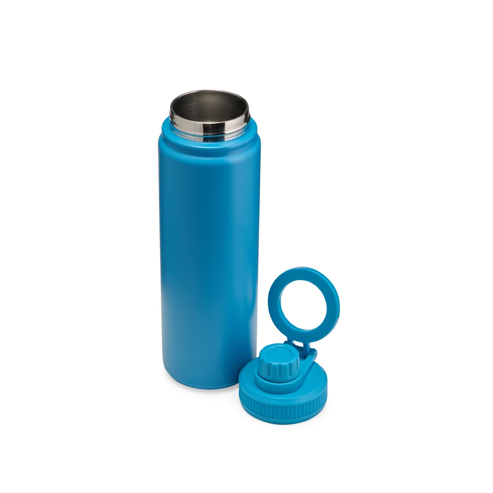Garrafa Squeeze 750ml Térmica Mod Similar Parede Dupla Inox Alça Magnética Porta Celular S79180 - Imagem 7