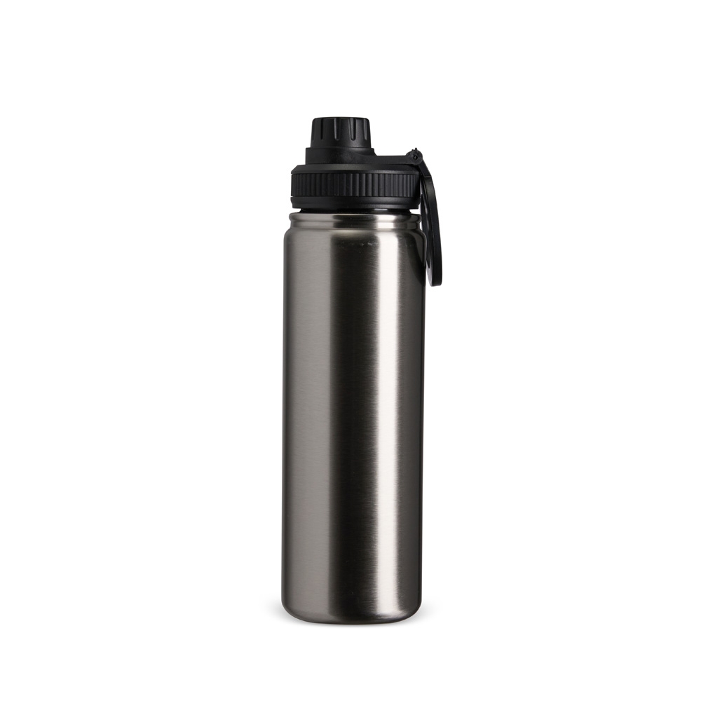 Garrafa Squeeze 750ml Térmica Mod Similar Parede Dupla Inox Alça Magnética Porta Celular S79180 - Imagem 2