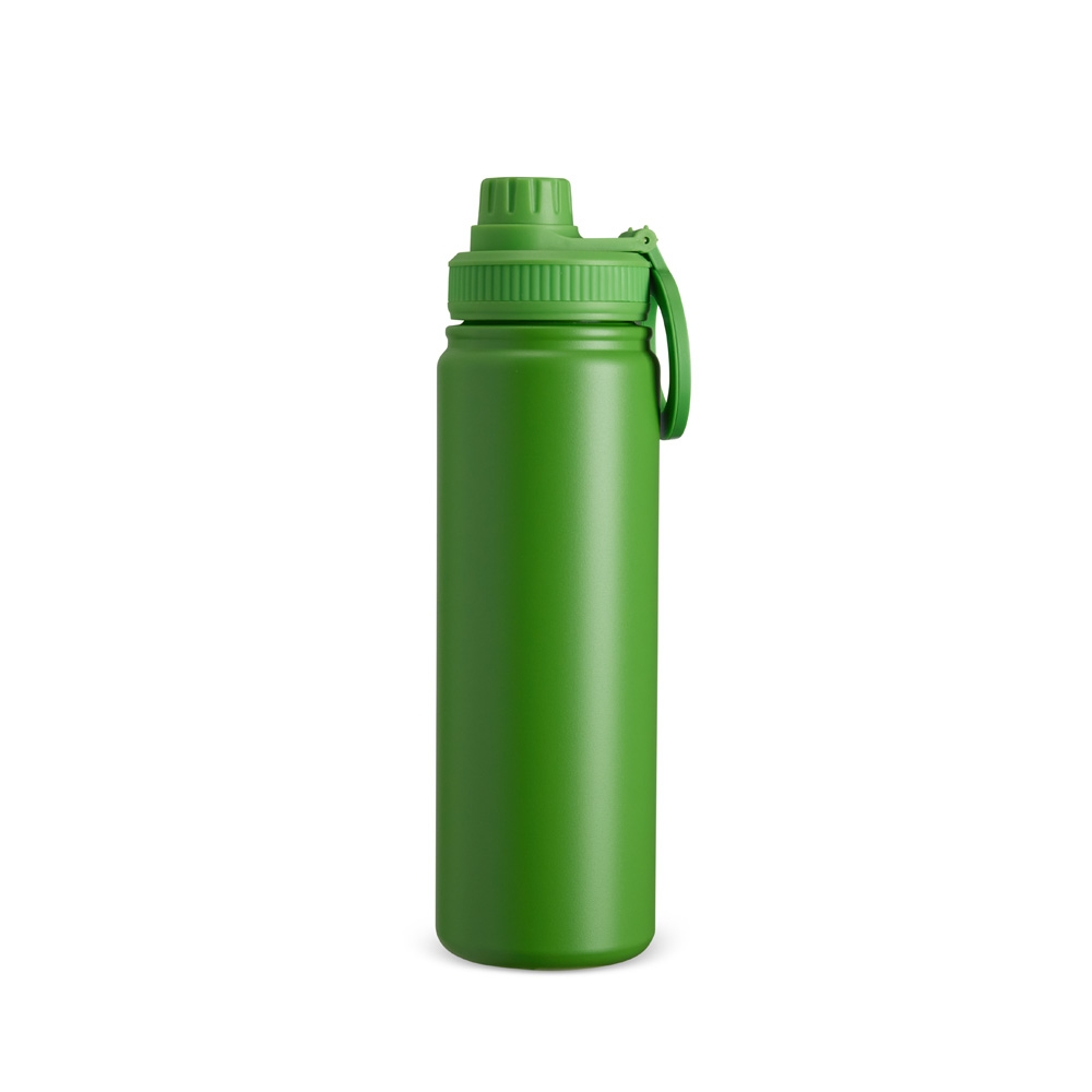 Garrafa Squeeze 750ml Térmica Mod Similar Parede Dupla Inox Alça Magnética Porta Celular S79180 - Imagem 8
