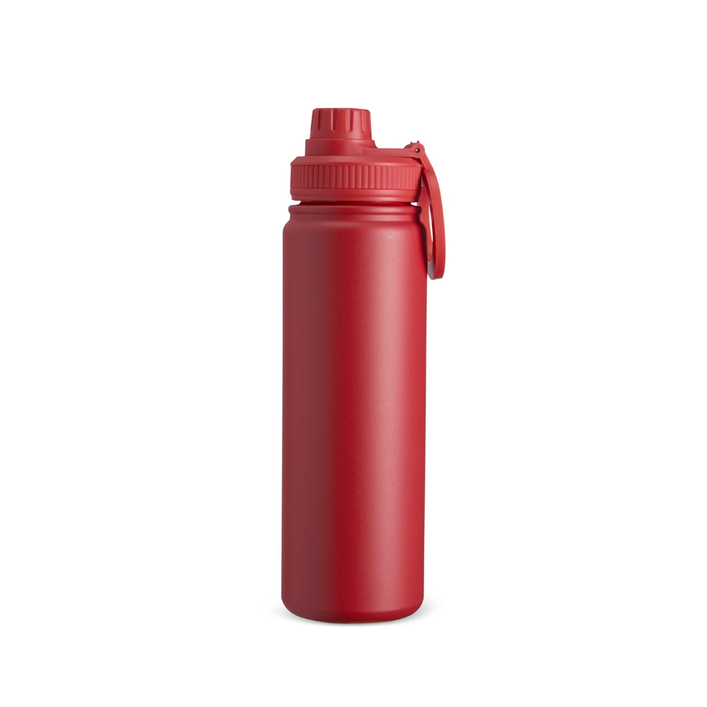Garrafa Squeeze 750ml Térmica Mod Similar Parede Dupla Inox Alça Magnética Porta Celular S79180 - Imagem 5