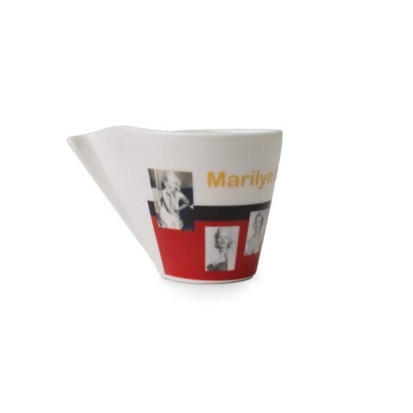 Kit de Café Marilyn Monroe 6 Peças Duas xícaras 80ml Dois Pires e Colheres Sm0956 - Image 4