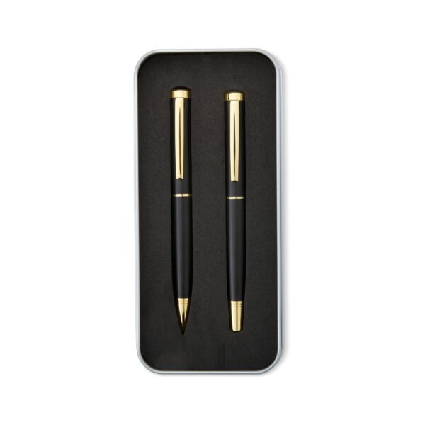 Conjunto de Canetas Executivas Roller e Esferografica com Estojo Metalico S26180