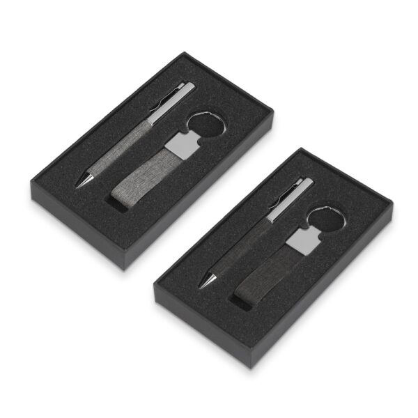 Conjunto Executivo Caneta e Chaveiro Metal com Estojo Presente S86151