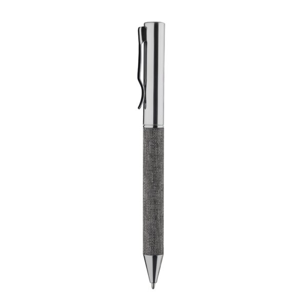 Conjunto Executivo Caneta, Chaveiro e Porta Cartão Metal e Tecido rPET com Estojo Presente S37151 - Image 8